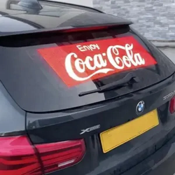 CNS-P7.5-3.89 Rear Window Led Display Advertising Adhesive Transparent Car Glass Digital Poster Indoor Flexible Led Screen