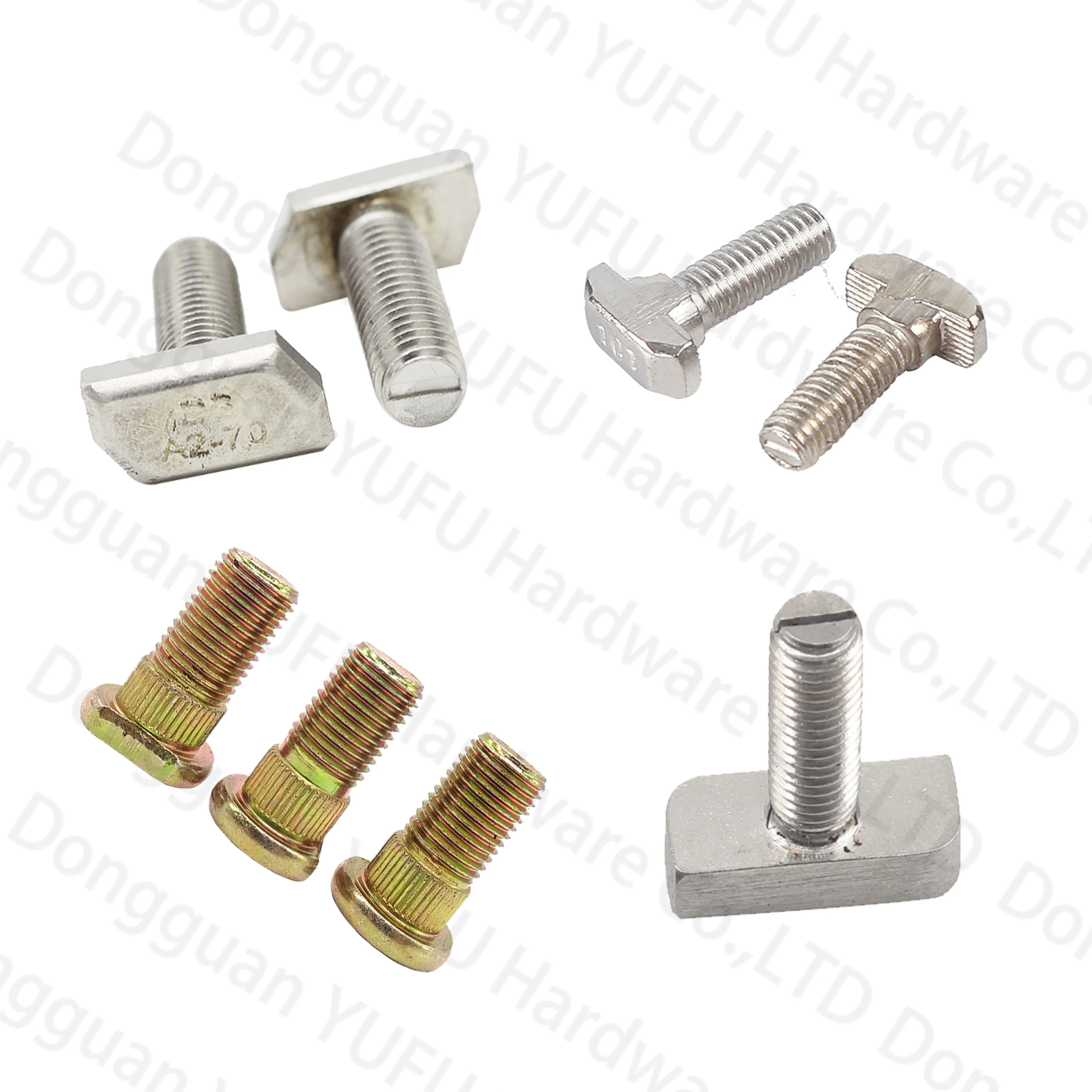 High Quality Customized Carbon Steel Zinc Black T Bolts With Locking Glue