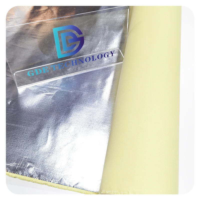 Coated Flame Retardant Fabrics Cheap Price Aluminized Aramid Fabric Heat Resistant Fabric For Metal Smelting