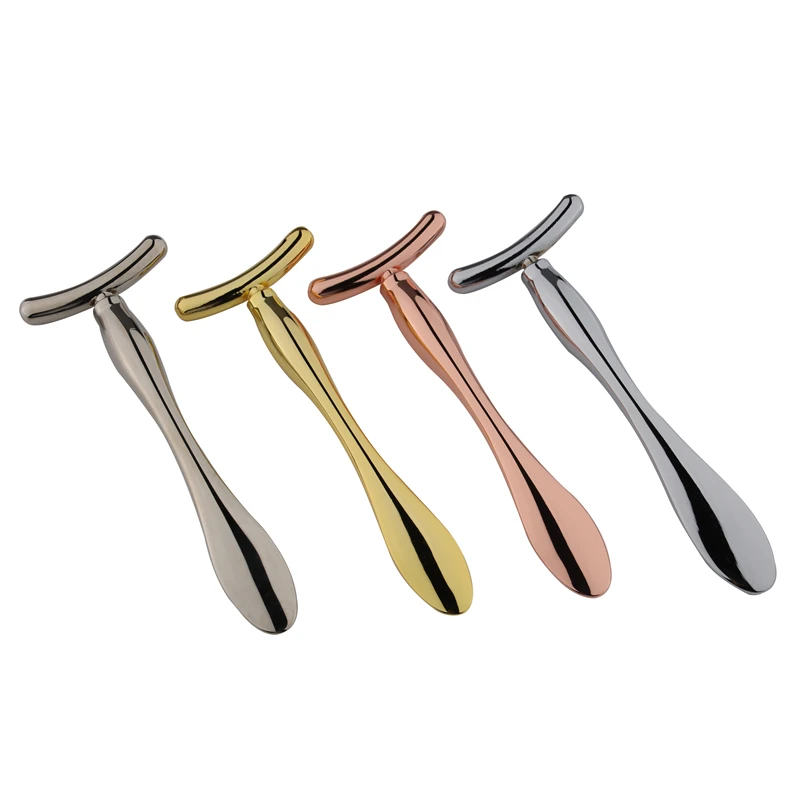 Face Cream Wand Stick Massager Tool for Facial Massage Metal Eye Cream Applicator Cosmetic Spatula