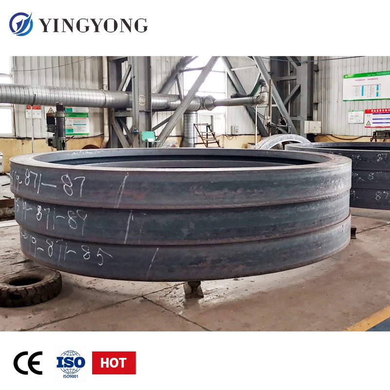 Customized Casting Steel Large Size Cement  rotary kiln wheel tyre