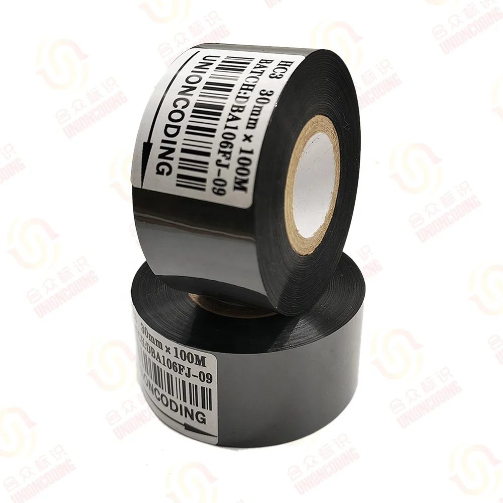 30mm*100m Hot Coding Foil Batch Number Stamp Ribbon Stamping Foil Used On HP241 Batch Coding Machine