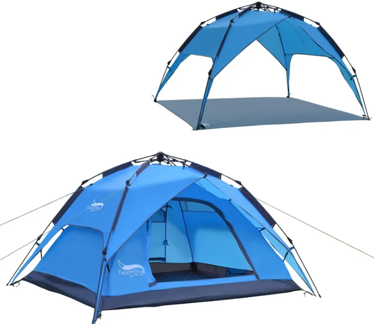 
Backpacking Large Family Waterproof Folding Military Automatic Beach Hiking Camping Tent 