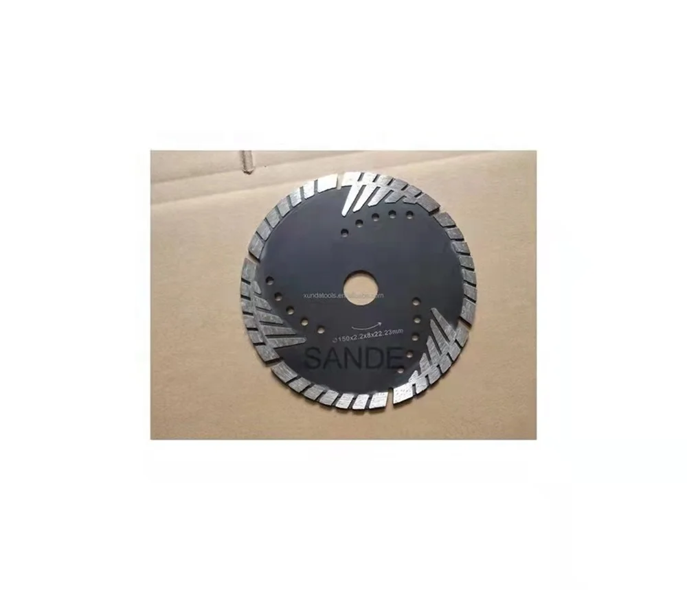 SANDE TOOL 105/115/ 125mm Hot pressed super thin turbo diamond cutting disc turbo diamond saw blade for granite ceramic marble