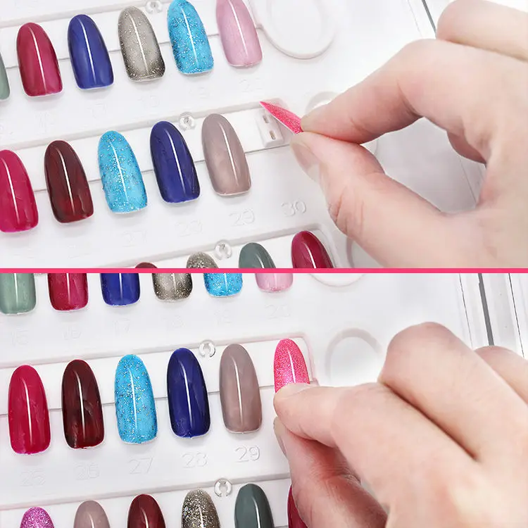 Nail Color Display Book Nail color swatch chart Display Book for nail salon Showing
