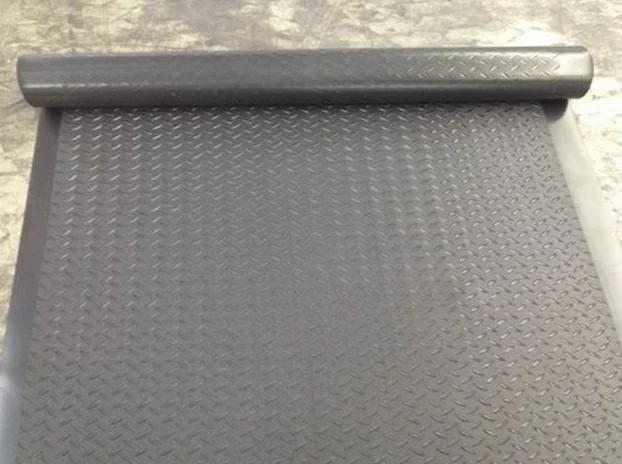 Diamond tread pattern  Enhanced PVC formulation  PVC Walkway roll