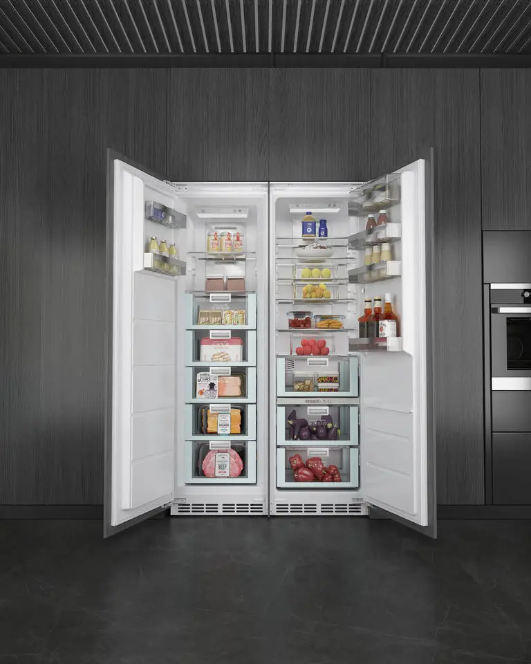 ZUNGUI BC-306WQB High Quality No Frost Side-By-Sid Refrigerator American Built-In Refrigerator