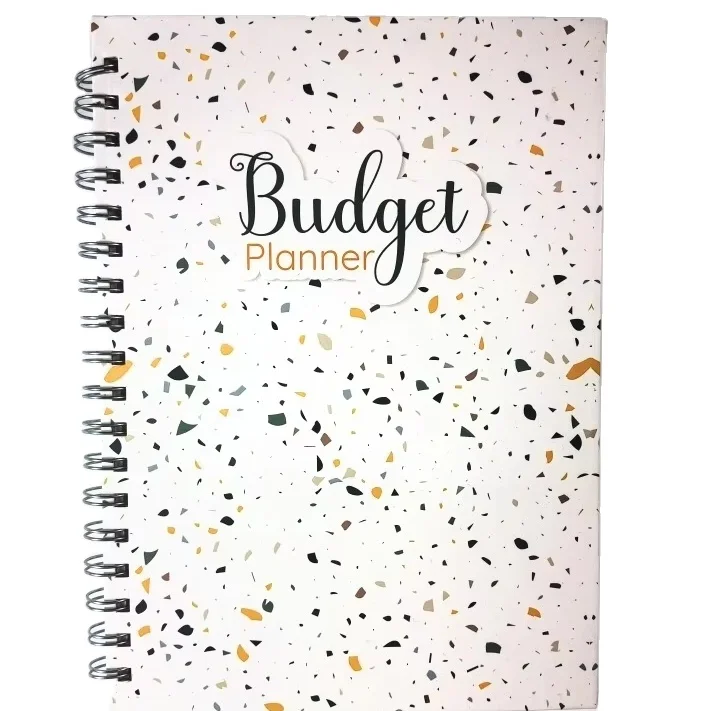 Budget planner - monthly finance organizer gold foil spiral Organizer Hardcover budget binder journal
