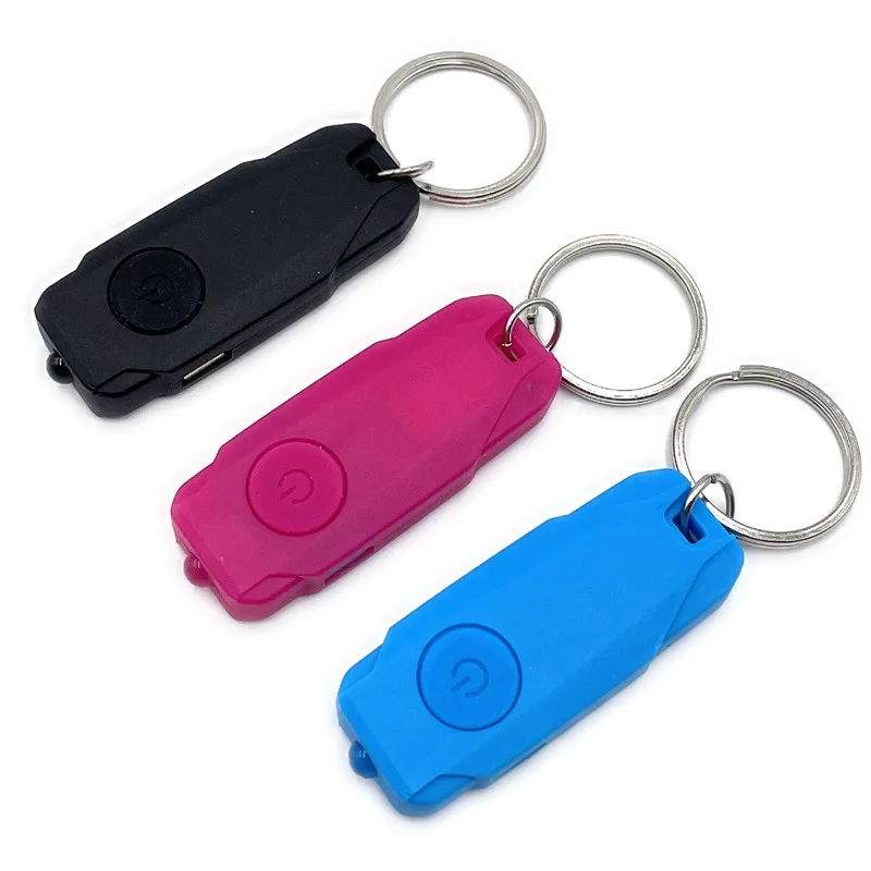 Y06 ABS Мини-белый свет USB Зарядка светодиодный брелок фонарик для переноски ночного света