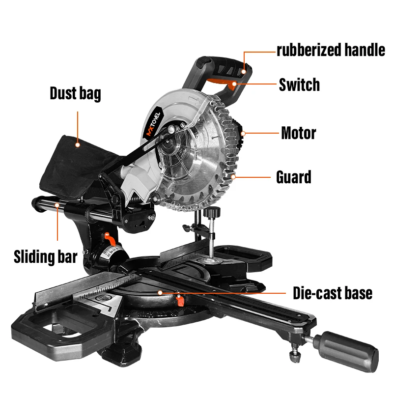 Powerful Multifunctional 20V Cordless Brushless Miter Saws Machine for Wood Working