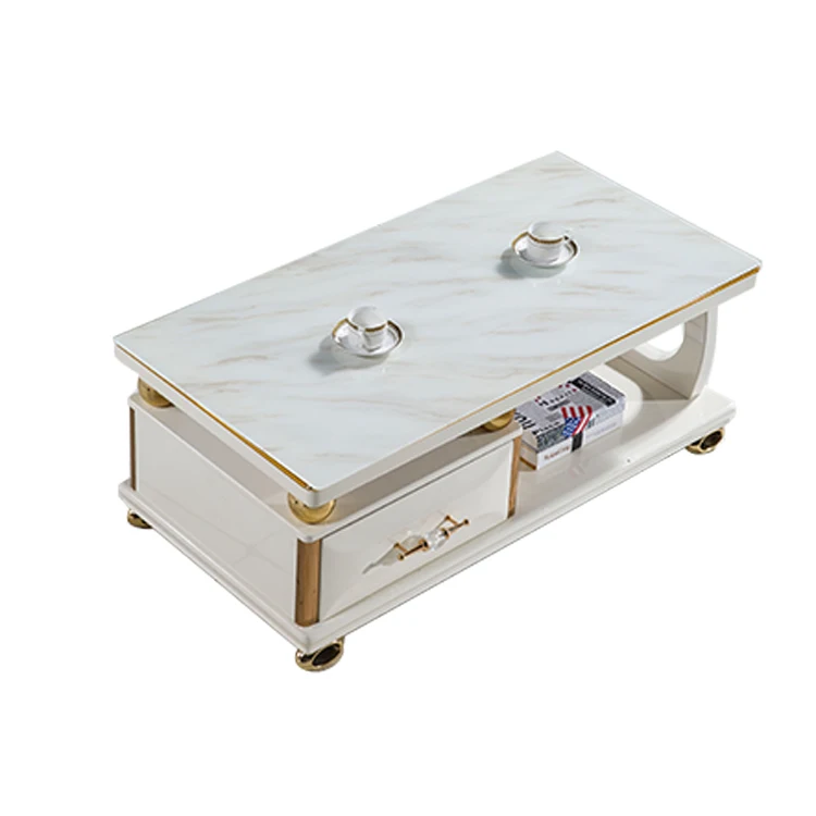 New design Manufacturer wooden coffee table living room furniture classical industrial mdf top modern wood coffee table