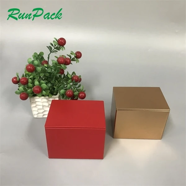 Wholesale Price Square Tea Container Tin Gift Box Packaging Metal Tin Box for Cookies Candy Nut