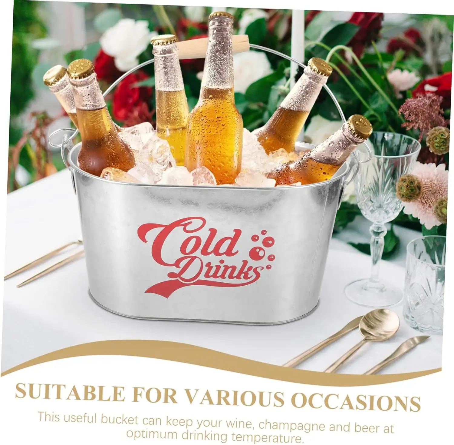 Factory Custom Tinplate Pail Empty Storage Small Metal Bucket Food Grade 5L 10L Beer Ice Tin Bucket With Handle