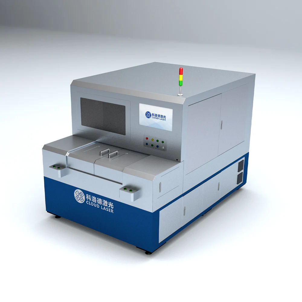 Laser car rear view mirror glass cutting machine can be integrated into the glass production line