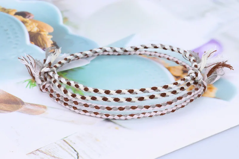 Fashion Adjustable Diy Woven Braided Rope Bracelet Unisex Hand Made Friendship Lucky String Bracelets For Women Men Jewelry Gift