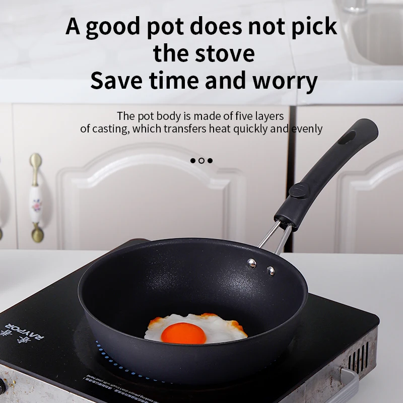 Набор кухонной посуды большого размера антипригарная сковорода без масла чугунная посуда с крышкой для дома и