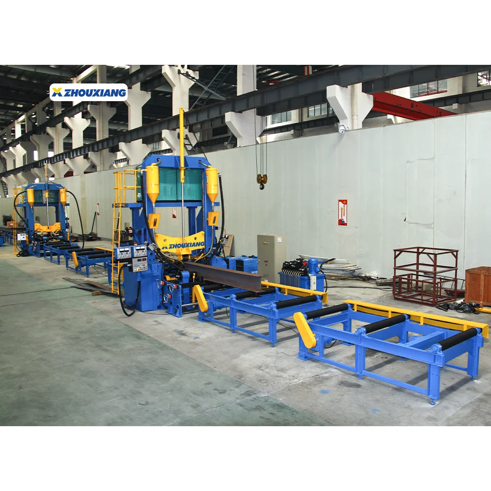 High Automation H Beam Steel Structural Production Line Assembly Welding Straightening Machine