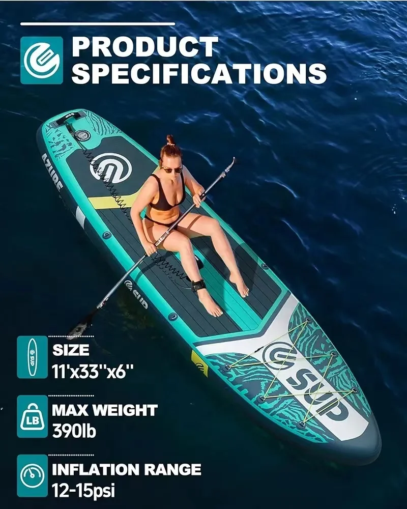 Unisex Inflatable stand up board  Fishing Paddleboard Can Use Kayak Sup Seat Ocean Waters  Wholesale Price paddle bord