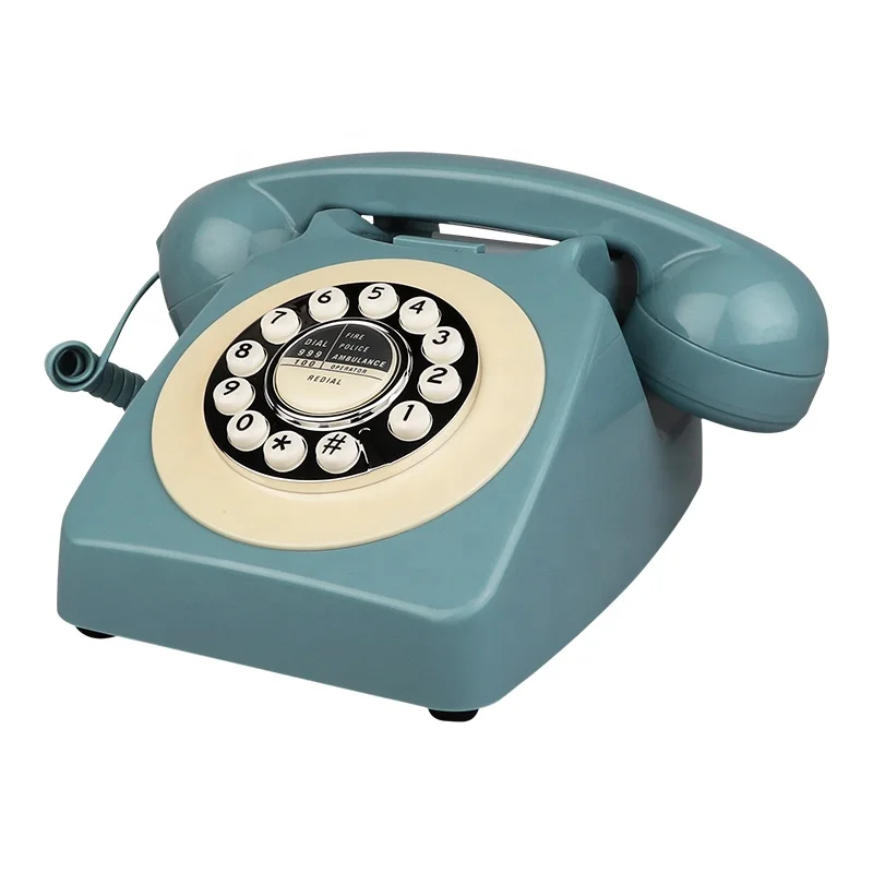 Hotels Wedding Old Fashion Classical Rotary Dial OEM ODM for Gift Wedding Key Dial Audio Antique Classic Vintage Telephone