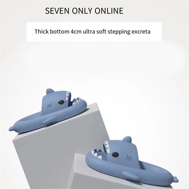Custom Wholesale Cute Slides EVA Shark Slippers Lovely Soft Home Slippers For Women And Men