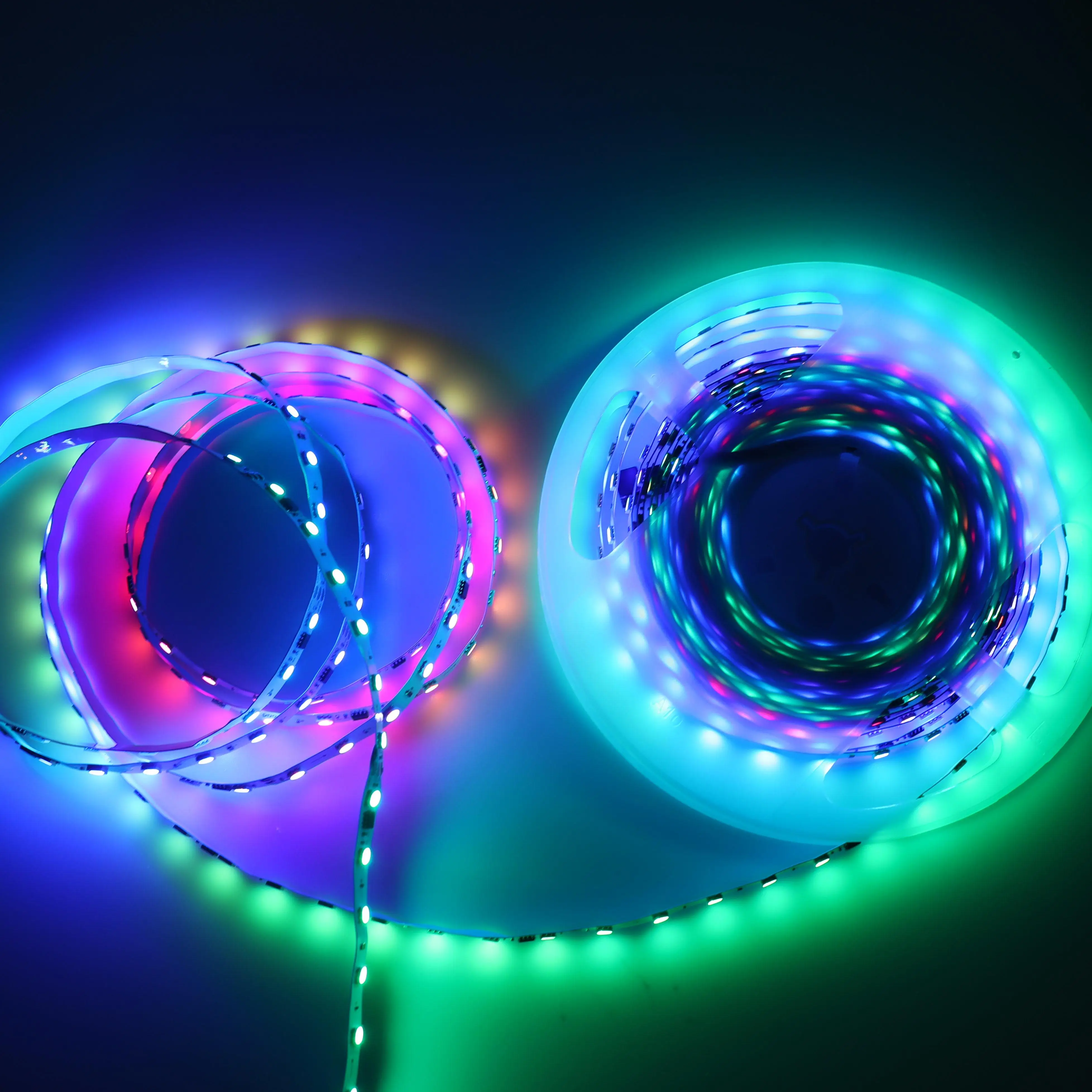 24V Flexible RGB Smart LED Strip Remote Control Bedroom TV PC Backlight Ambient SMD 5050 Led Strip Light