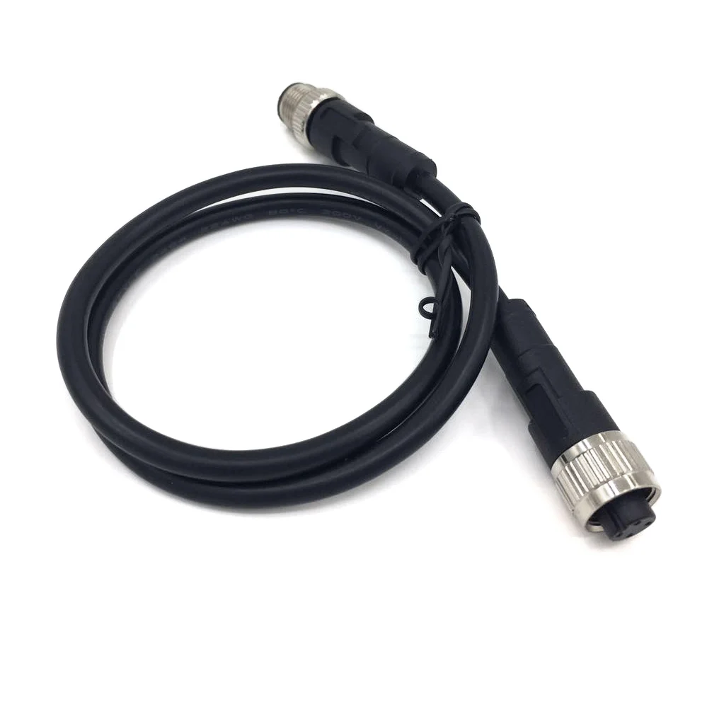 IP67 IP68 Водонепроницаемый круглый Женский штекер M8 M12 2-контактный 3Pin 4Pin 5Pin 8Pin 12Pin 17Pin Кабельный