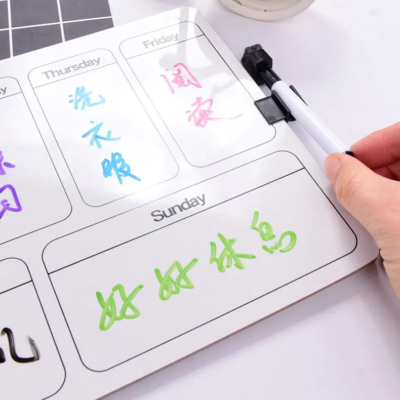 Smooth Edge Perfect Cutting Custom Logo 3MM Thickness MDF Dry Erase lapboard For Class Learning And Writing