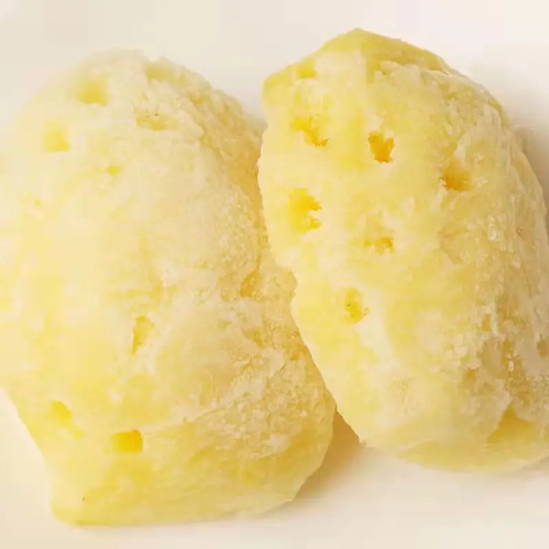 IQF natural sweet taste, frozen pineapple slices, from China quality frozen pineapple