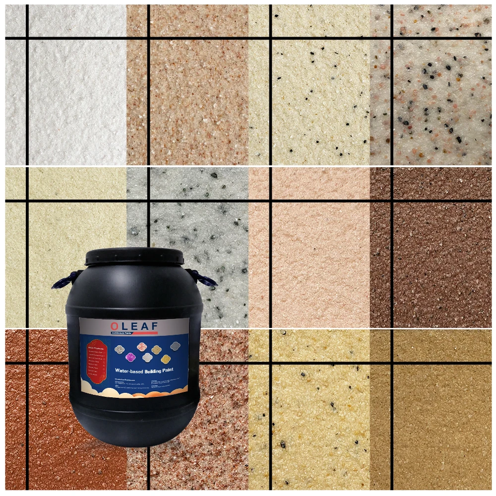 Waterborne White Color Griotte Effect Stone-like Liquid Coating Interior Exterior Wall Paint