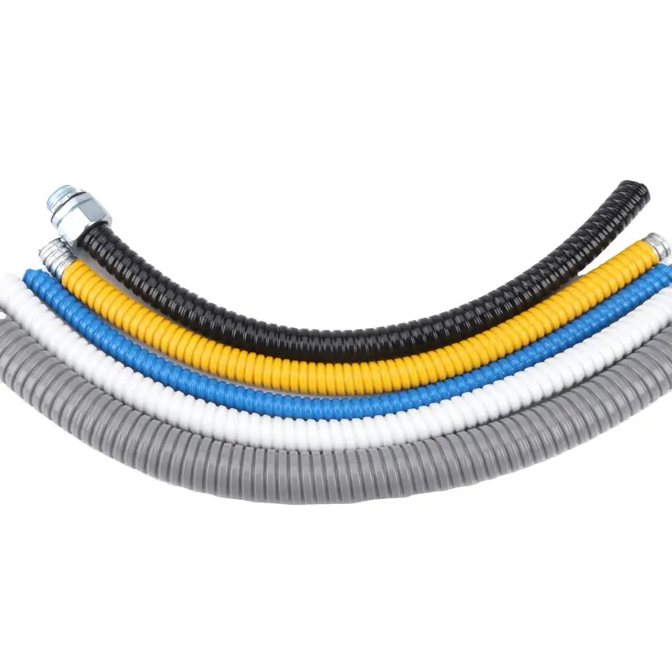 4mm Od 6mm Waterproof Metal Corrugated Galvanized Steel Pvc Coated Flexible Conduit