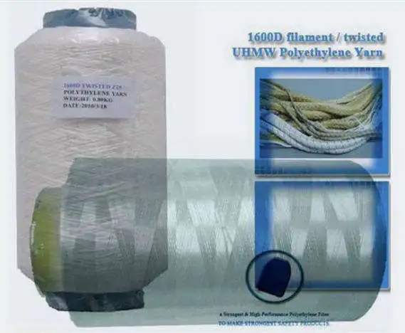 Fiber for Rope 10D-1600D UHMWPE Yarn, Ultra High Molecular Weight Polyethylene White Light Weight Fabric High Strength Thread