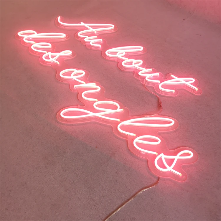 Manufacturer Customized High Quality Acrylic Lights Up LED Custom Neon Sign for Wedding Party Wall Decoration