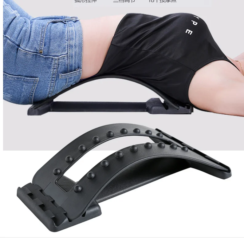 Lower Back Pain Relief Lumbar Stretching Back Stretcher Device