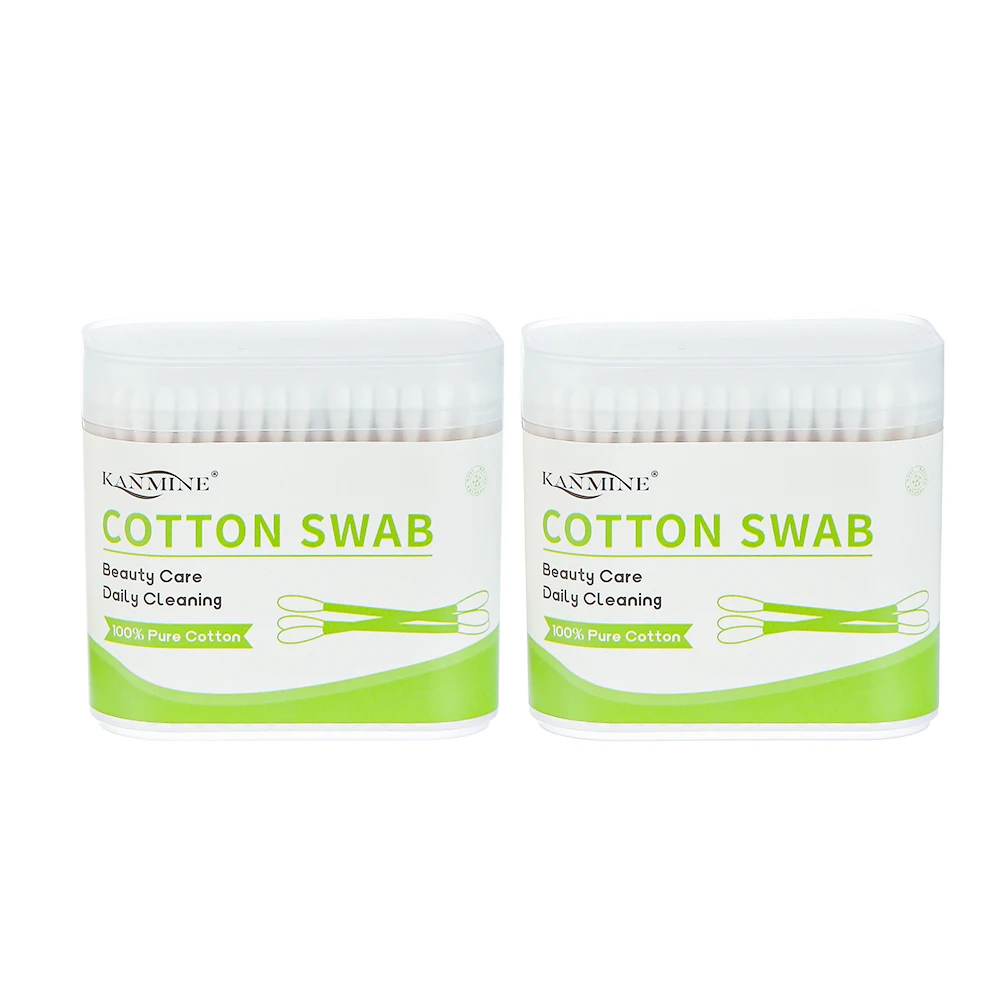 Factory Cheap biodegradabl Bamboo stick cotton swab cotton buds for make up remover