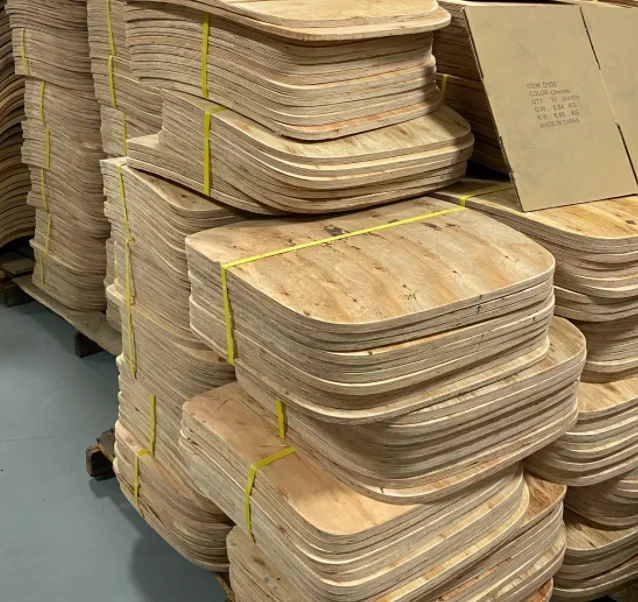 12mm Thickness curved seat plywood office chair Eucalyptus plywood frame seat part