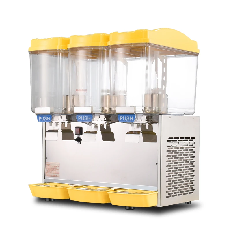 3 Cans Large Capacity Eco-Friendly Best Selling Juice Mixer Portable Liquid Fountain Cylinder Juice Beverage Dispensing Cooler