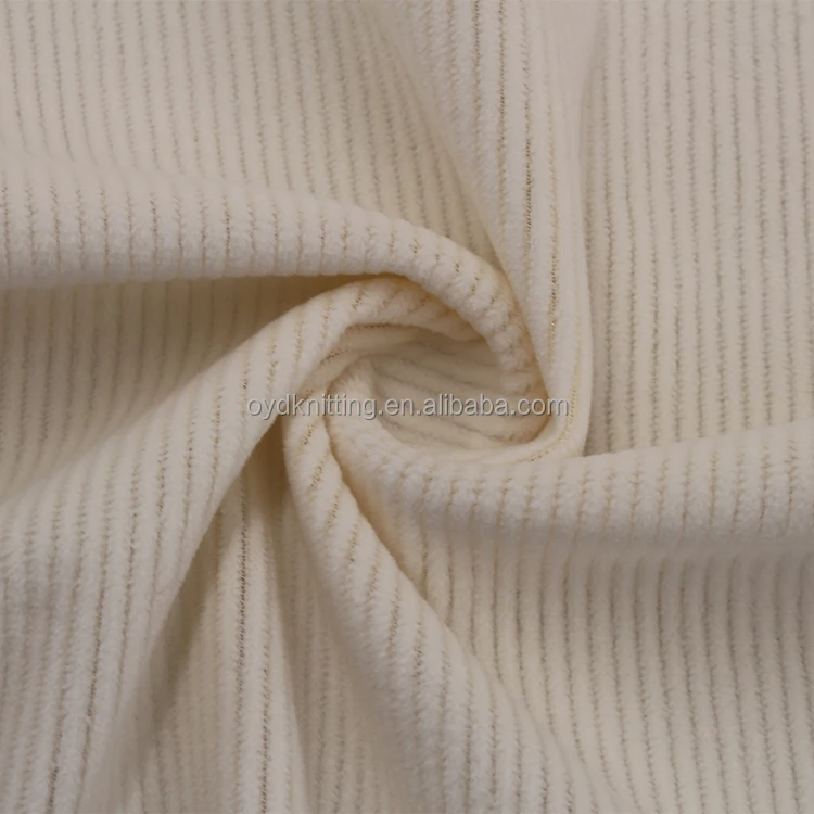 Manufacturers Custom Spandex Super Soft Fabric Spandex Corduroy Fabric Velour Rib Spandex Plain Dye