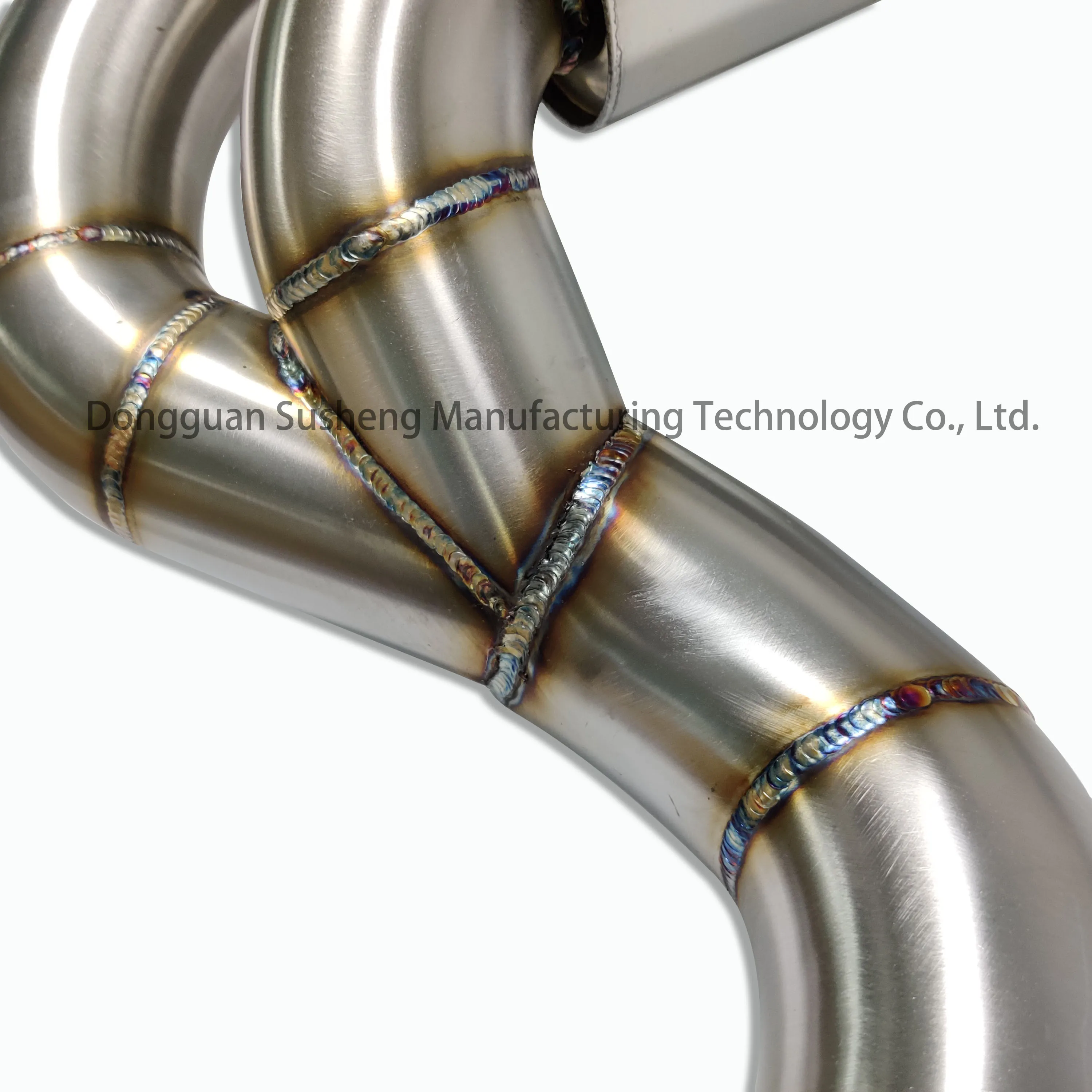 Exhaust system auto performance parts Golf 6R MK6 stainless steel Exhaust back muffler with mirror finish Burning blue