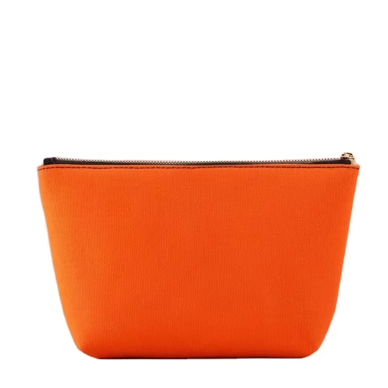 Blank plain canvas makeup bag kit cloth for brush organic cotton pouch makeup cosmetic bag private label eco friendly makeup bag