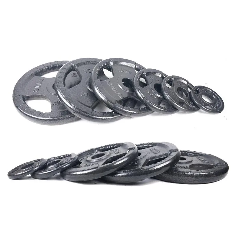 5kg 10kg 15kg 25kg Lifting Wholesale Custom Gym Cast Iron Bumper Standard Barbell Weight Plates Sets For Home or Gym Fitness