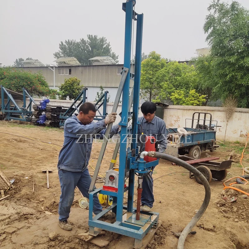 water borehole hdd drilling horizontal rig equipment machine 20 HP 200m Electricity/Diesel drilling machine drilling rig