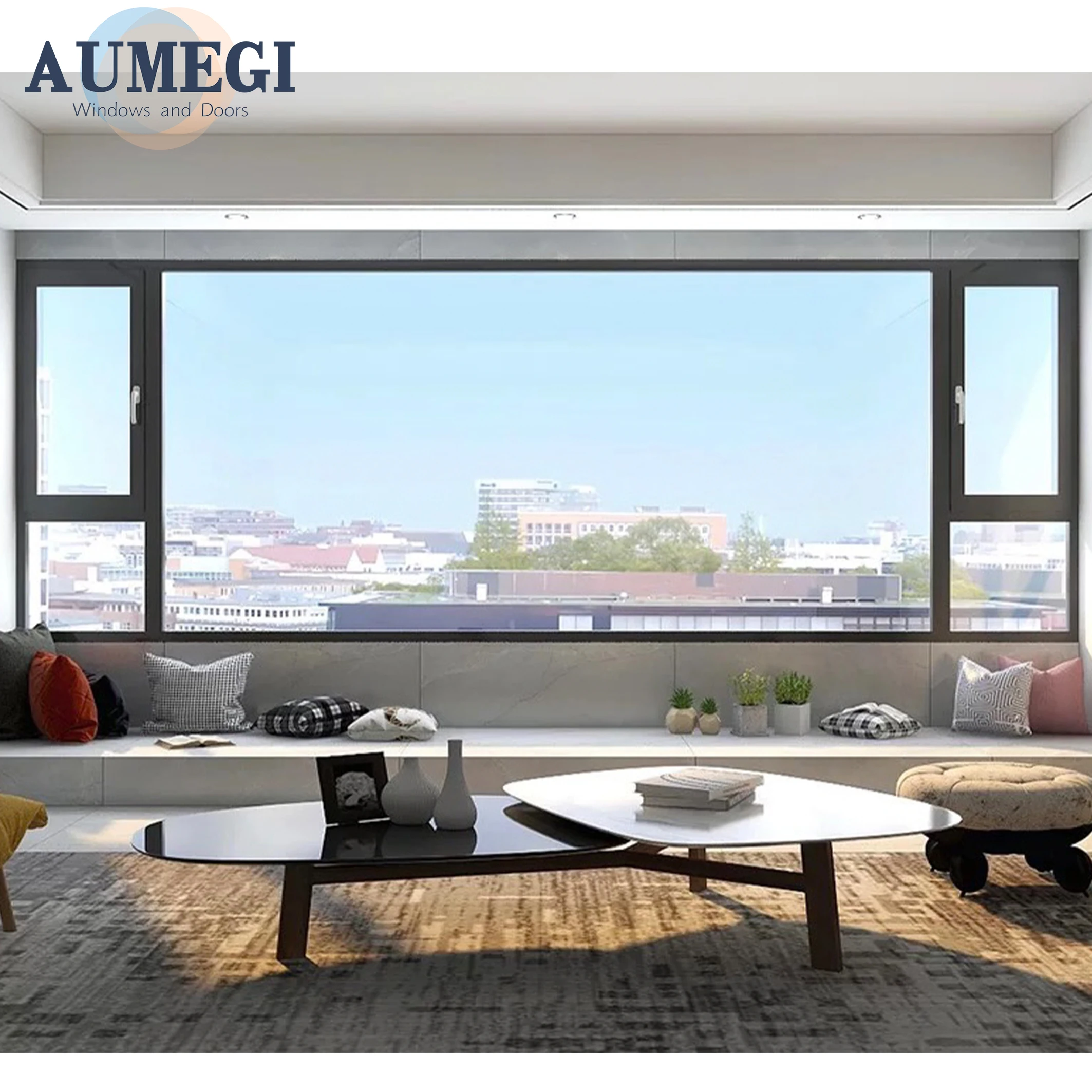 Aumegi Apartment Casement Window Crank Handle Black Casement Windows