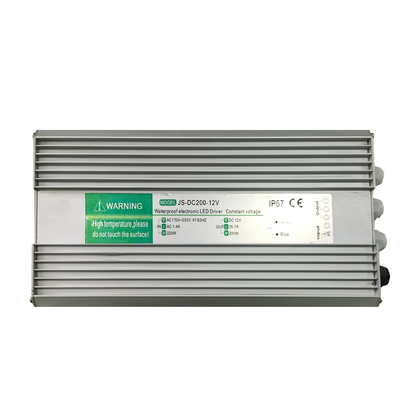 Huaxia IP67 AC110V AC220V источник питания для постоянного тока 12 В/24 В 100 Вт 200 Светодиодный драйвер бассейна