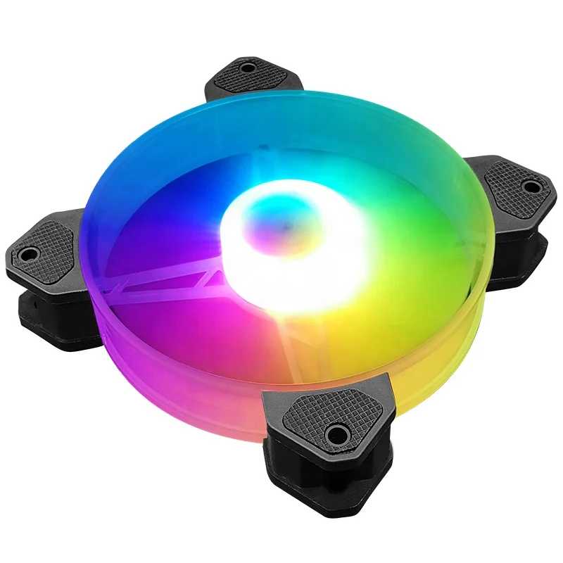 Кулер Coolmoon с нефритовым кольцом 120 мм RGB высококачественный кулер пультом дистанционного управления RF для корпуса игрового компьютера