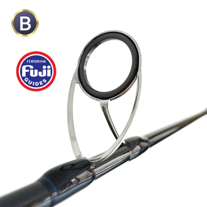 OEM/ODM fuji alconite saltwater fishing carbon fiber sea bass ocean beach inshore  fishing rod basic shore jigging rod