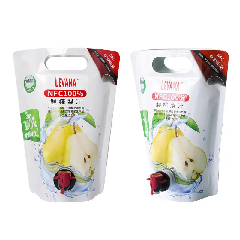 Waterproof Plastic Strong Seal Packaging Bag Aluminum Foil Soup Drink Liquid Stand Up Pouch Bag In Box Bags Wine 20 Liter