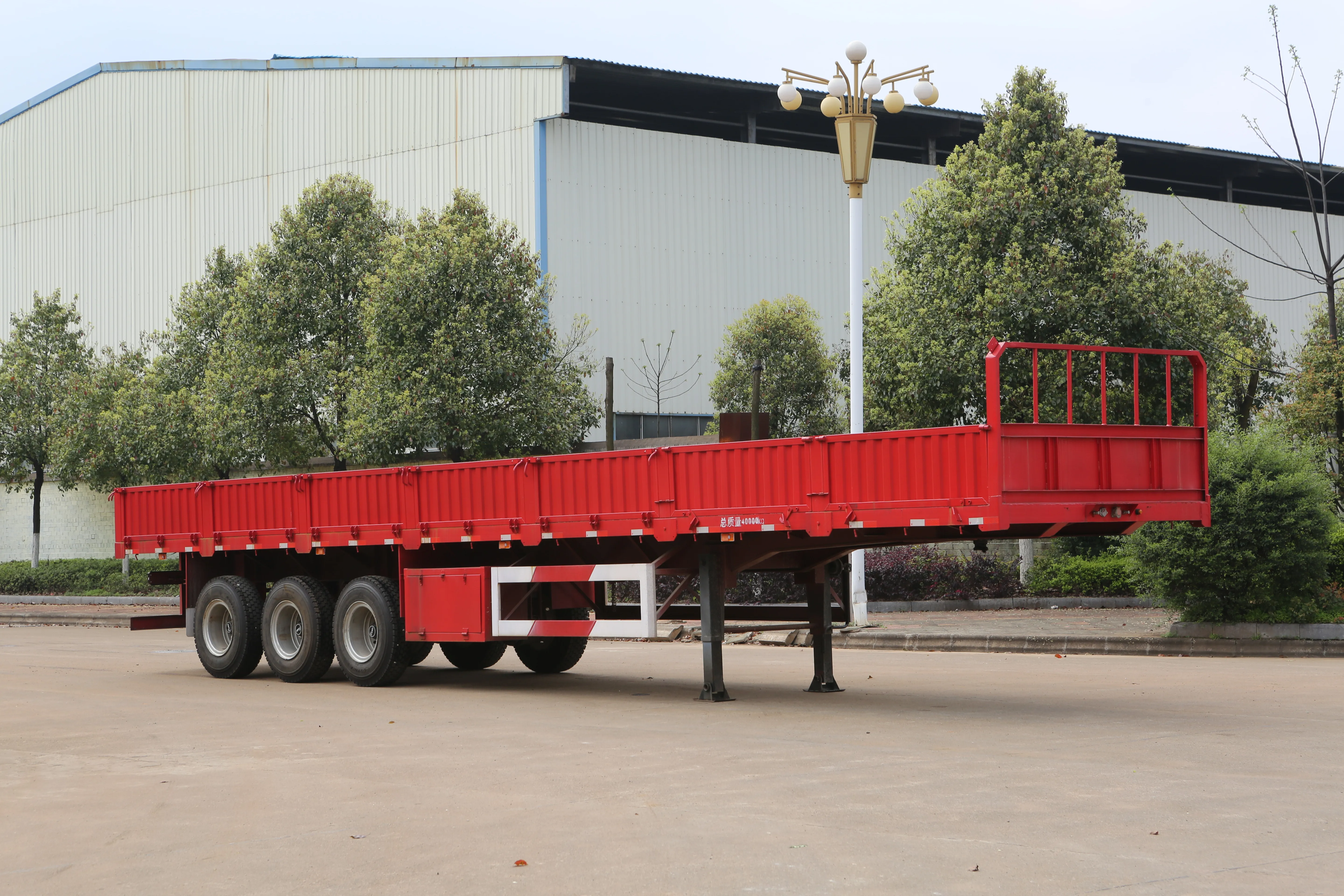 Factory direct 3 axle high quality Side Wall Semi Trailer truck