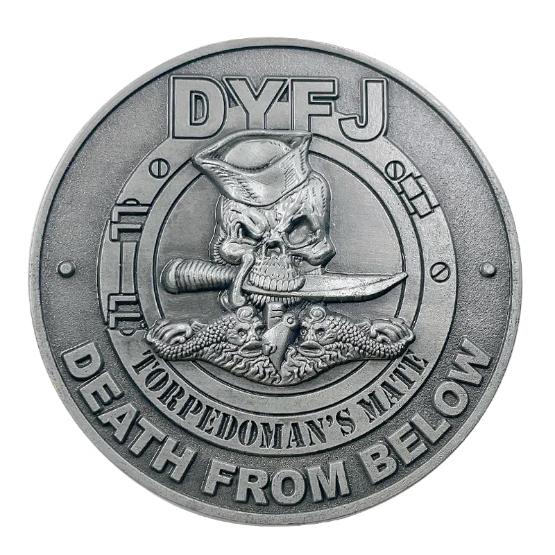SYD Metal Crafts Customized Fashion Coins High Quality Silver Custom Challenge Coins Double Sided Design Coin Custom