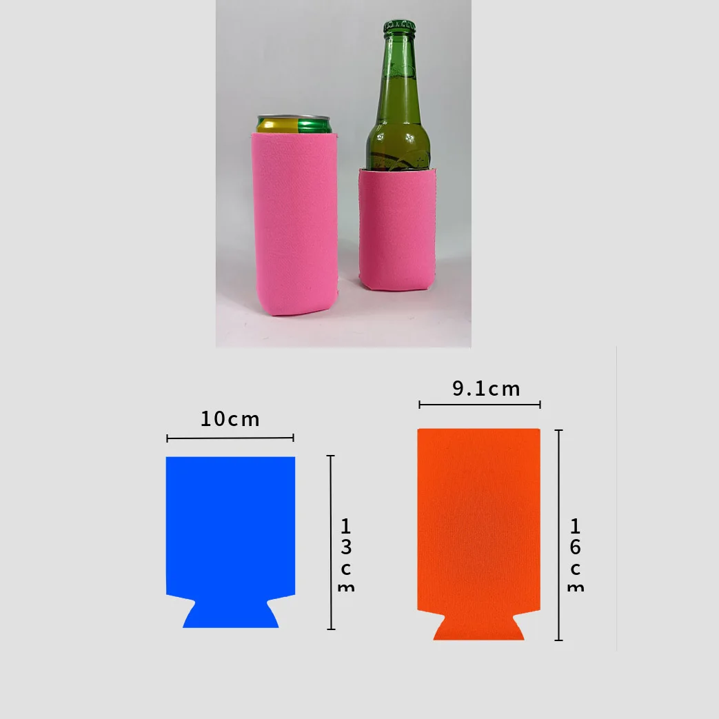 can cooler custom wholesale foam neoprene sublimation blank screen printing 12 oz standard slim beer bottle can cooler sleeve