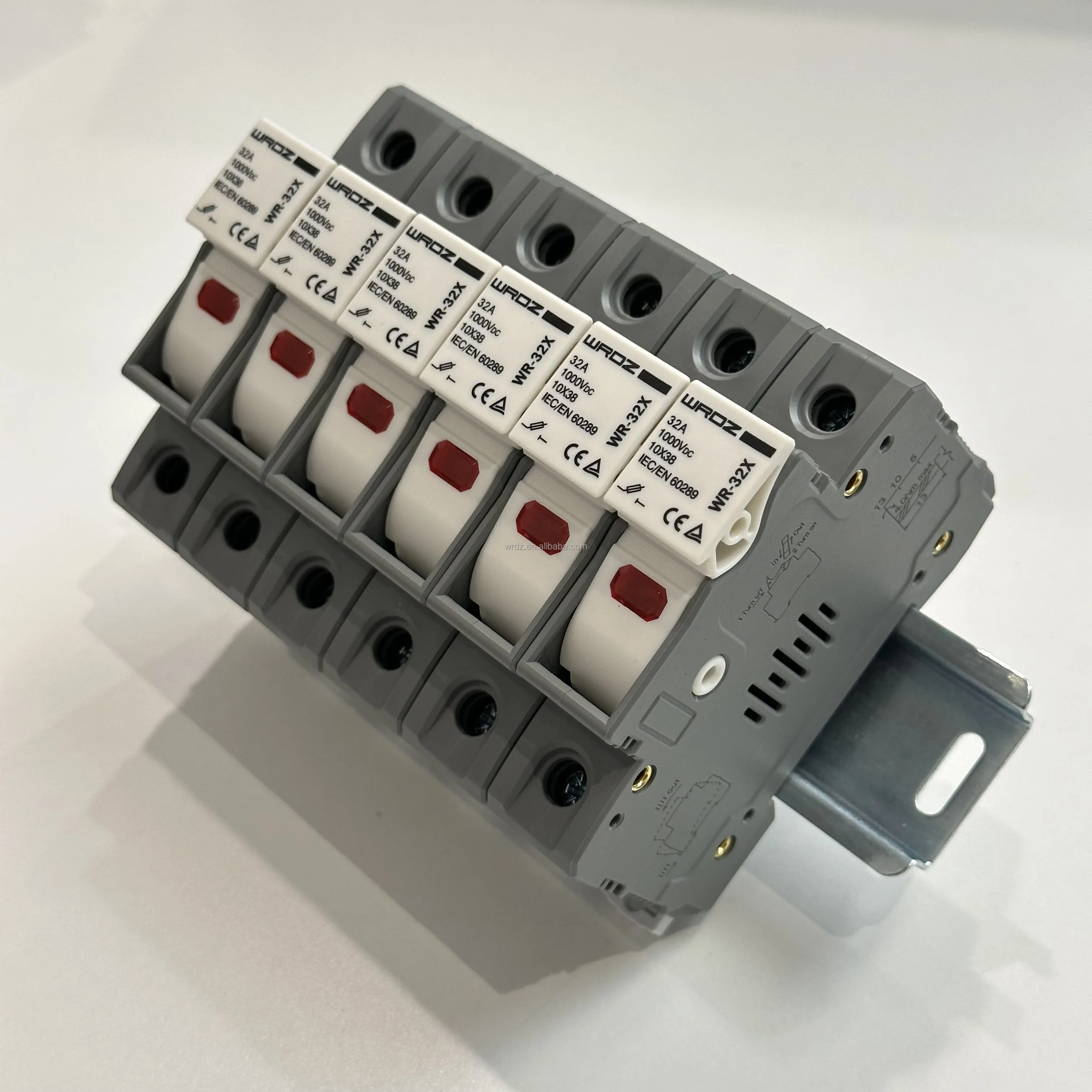 WRDZ 1000v Fuse Cylindrical Ceramic Fuses Low Voltage solar 1000V DC fuse holder